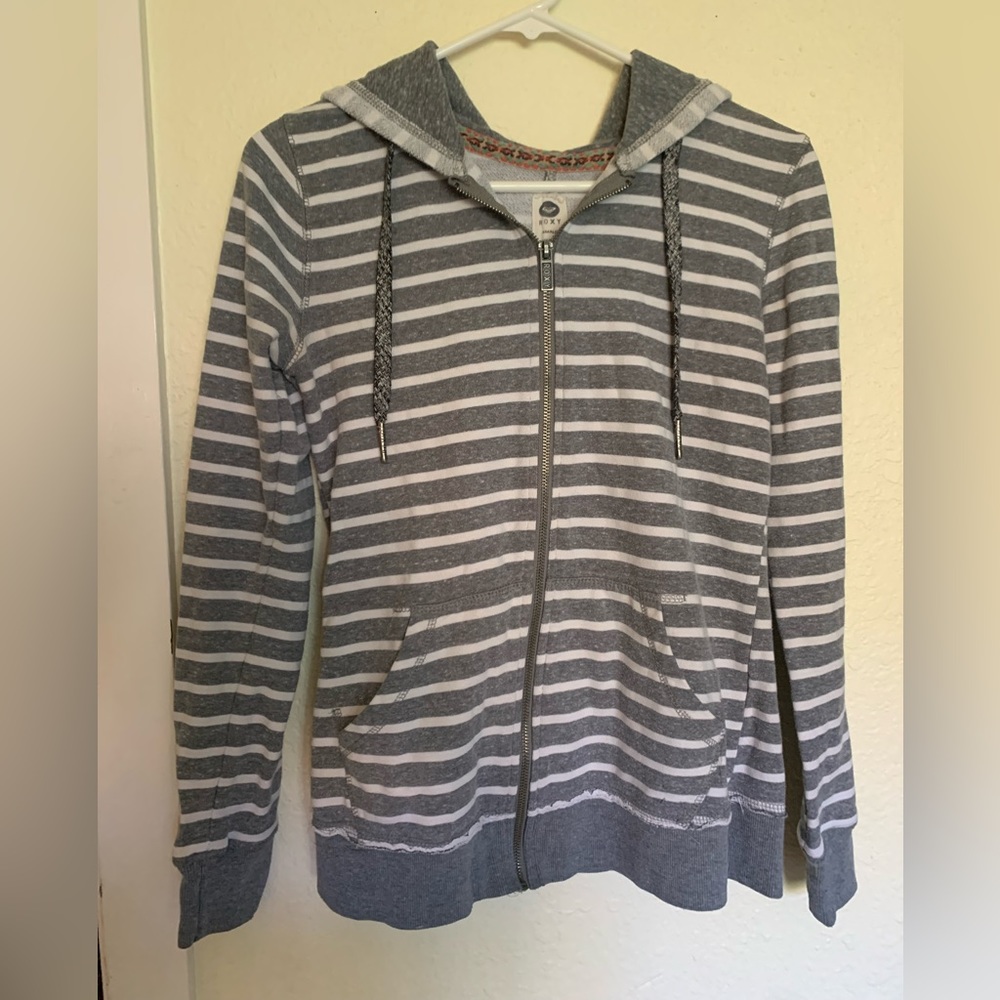 Roxy Striped Zip-up Hoodie